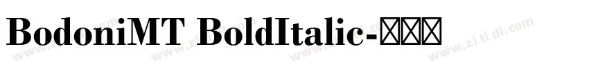 BodoniMT BoldItalic字体转换